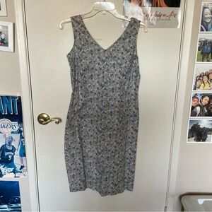 GAP Floral V-Neck Midi Dress - Multicolor